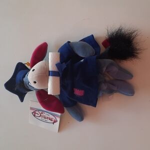 Disney Store Mini Bean Bag Graduation Eeyore new with tags